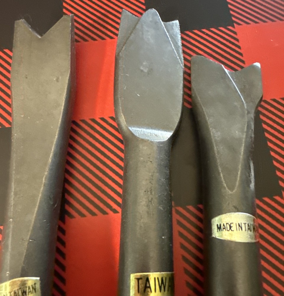 S&G TOOL AID 6pc PNEUMATIC AIR CHISEL PUNCH AUTO BODY WORK SET WELD BREAK “RUST”