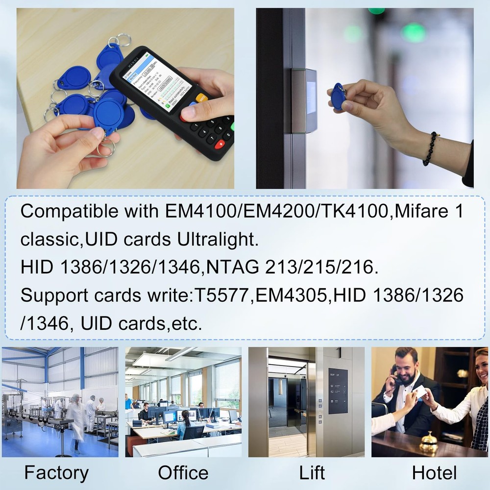 XIXEI X7 NFC RFID Card Copier Reader Writer Duplicator for Mulit Frequency...