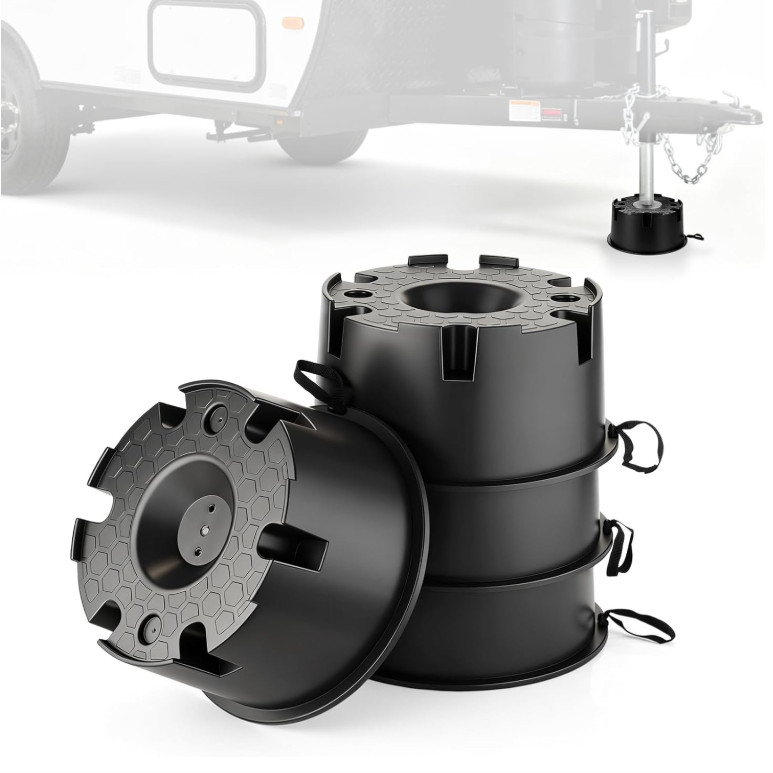 4PCS RV Jack Blocks, Stackable Heavy Duty Jack Pads with 40,000 lbs Load Capacit