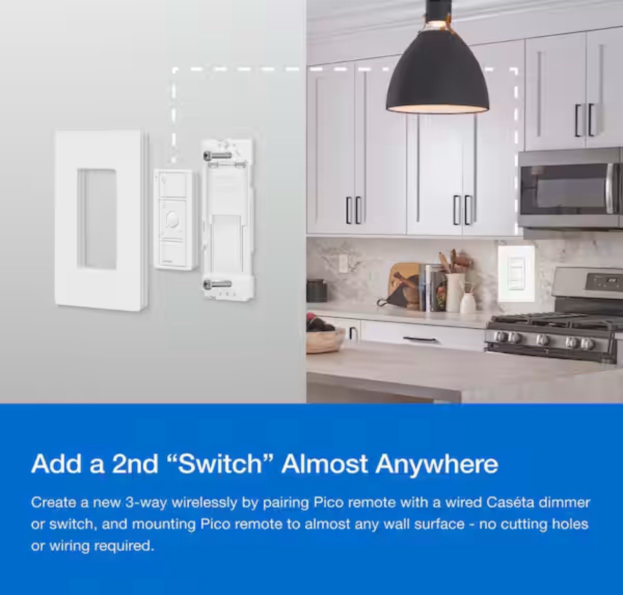 LutronDiva Smart Dimmer Switch Starter Kit for Caseta Smart Lighting DVRF-BDG1D