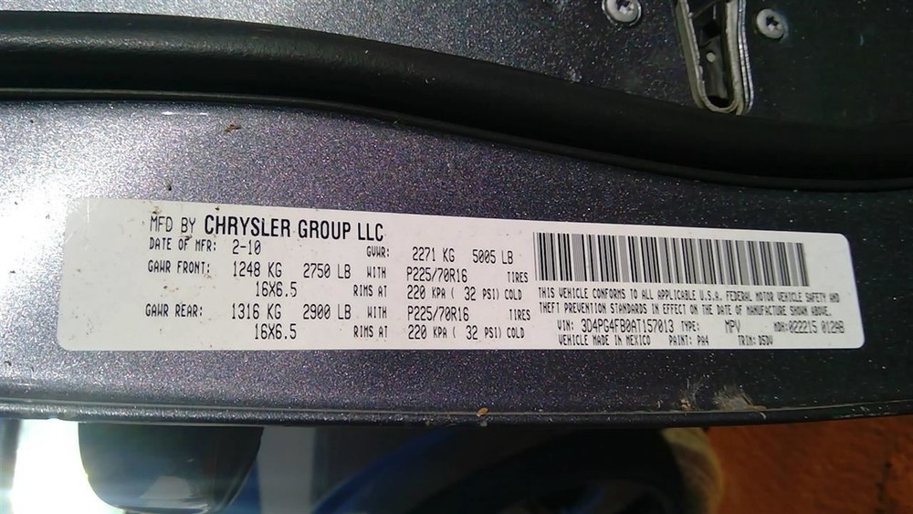 Chassis ECM Multifunction Includes Fuse Box Fits 10 CARAVAN 273246