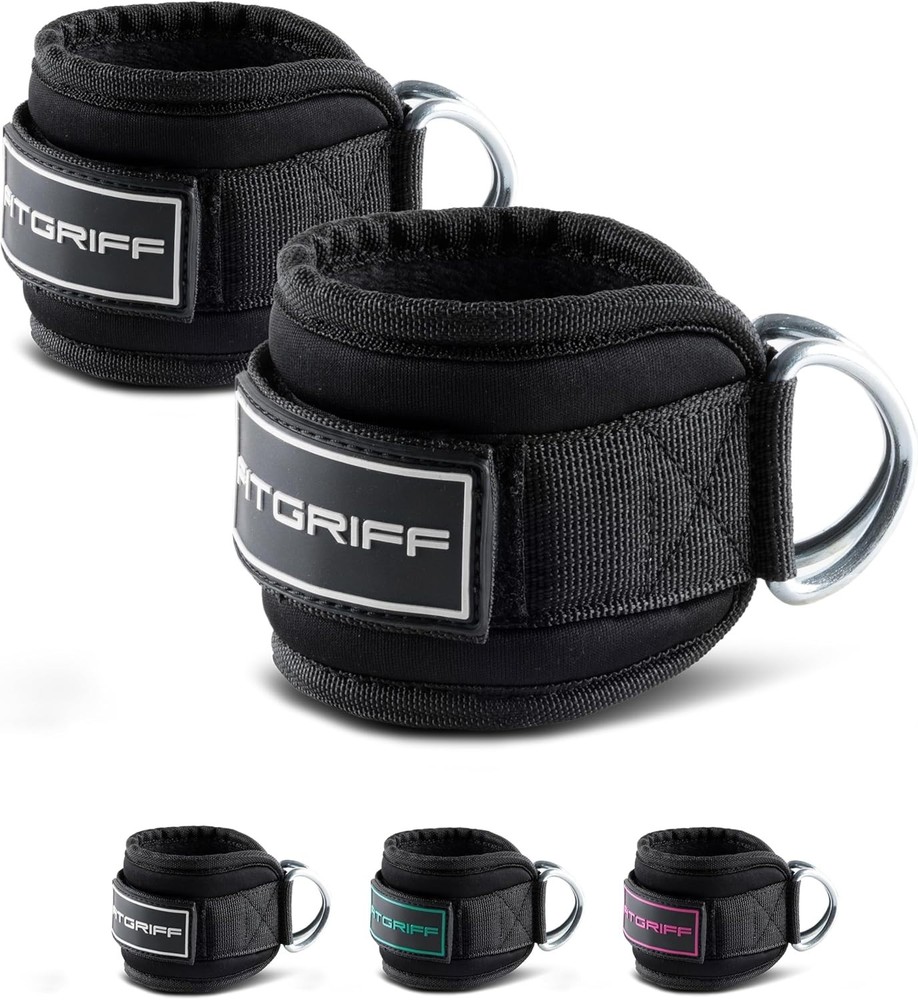 "2 pcs Ankle Strap for Cable Machine Professional Kickback Ankle Strap for Glute