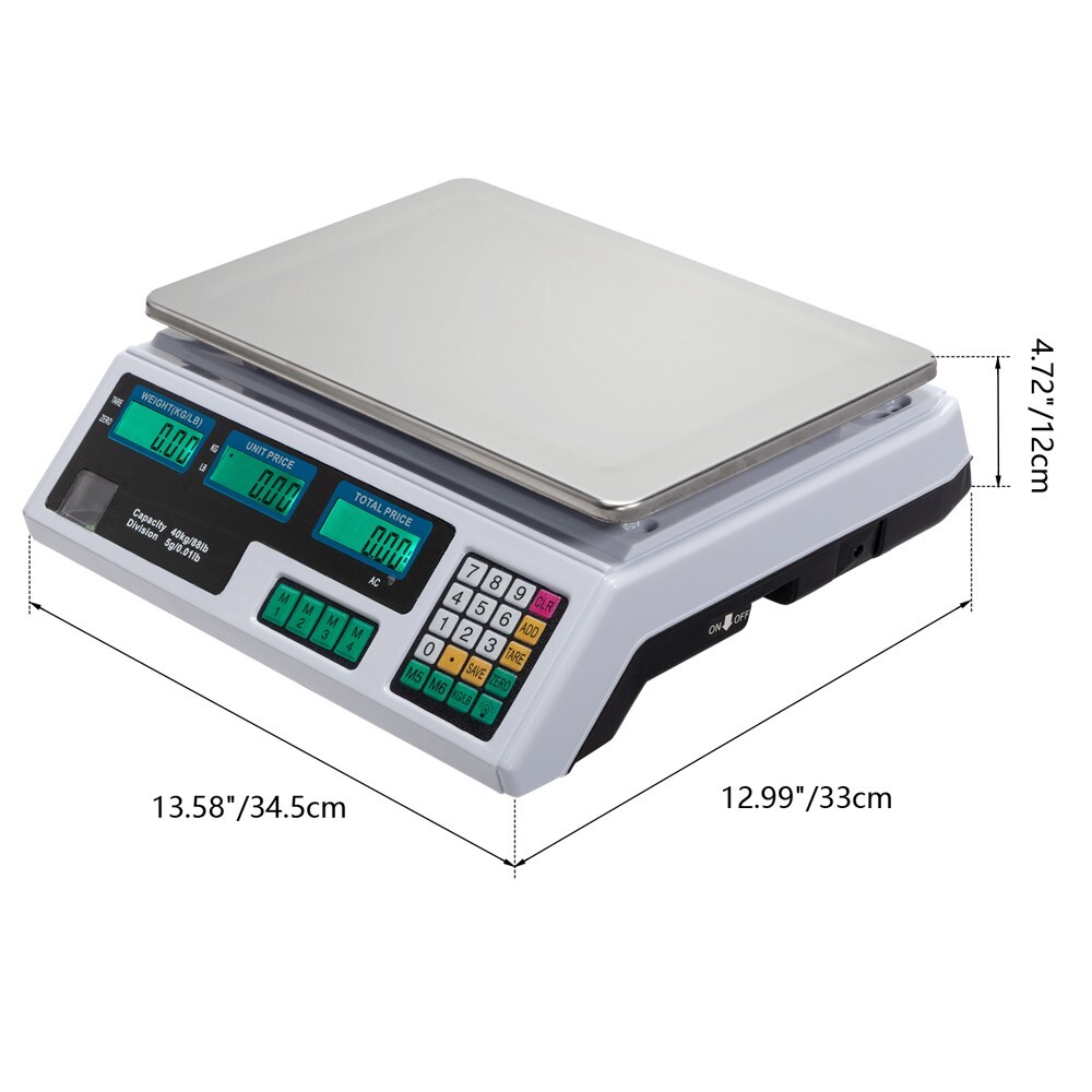 Digital Weight Scale Price Computing Machine Retail Count Multipurpose Scale