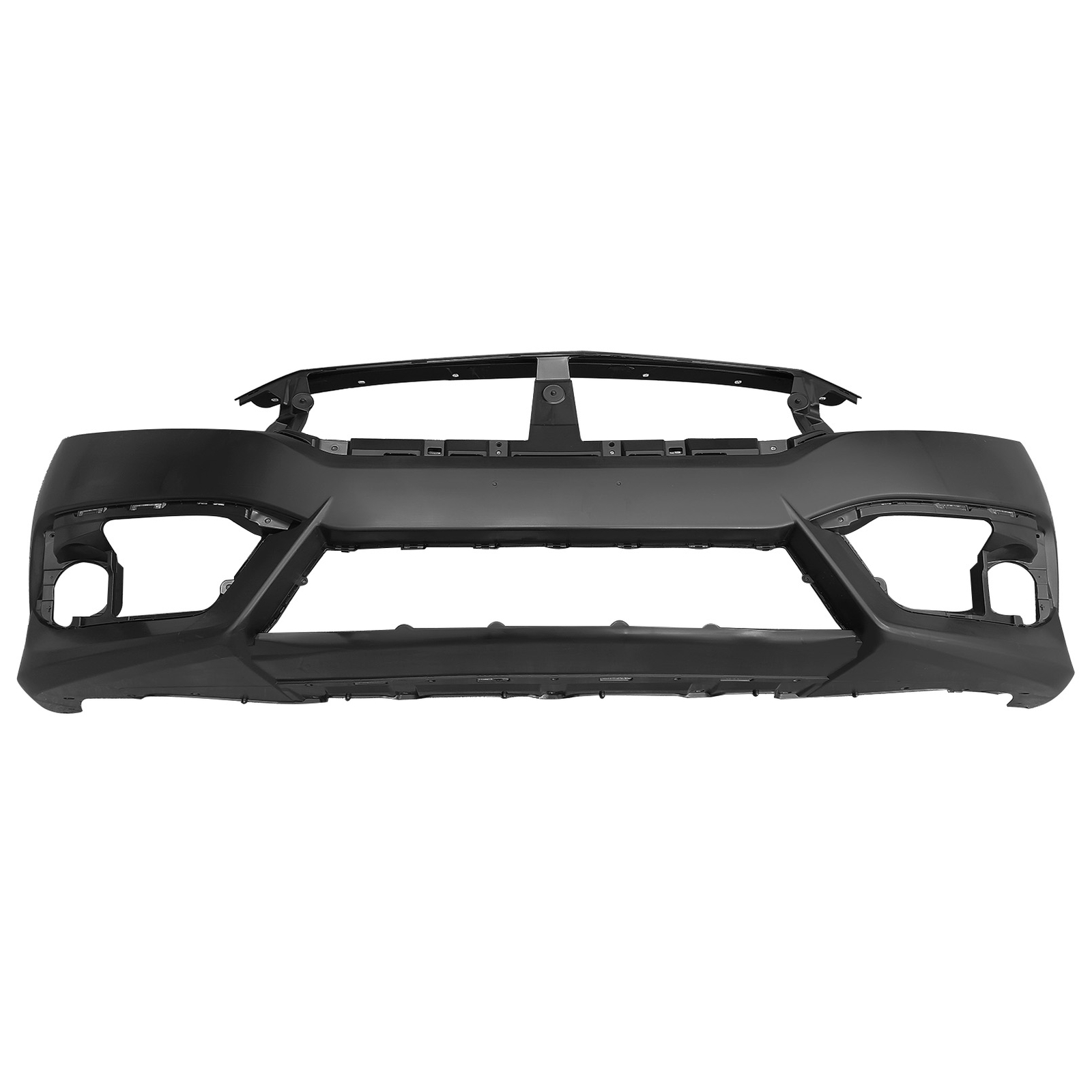 For 2016-2018 Honda Civic Sedan Front Bumper Upper Lower Grille W/ Fog Light