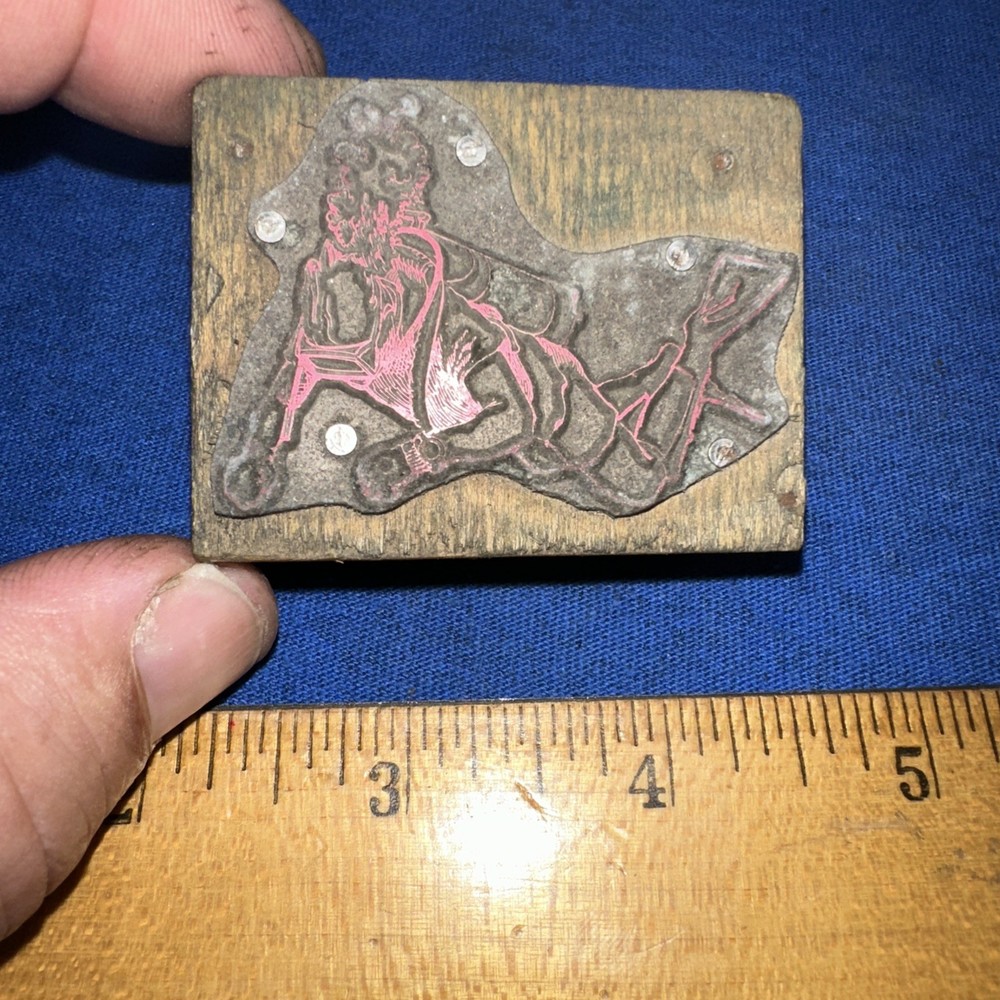 Print Block ( Scuba Diver?? ) Unknown Image￼