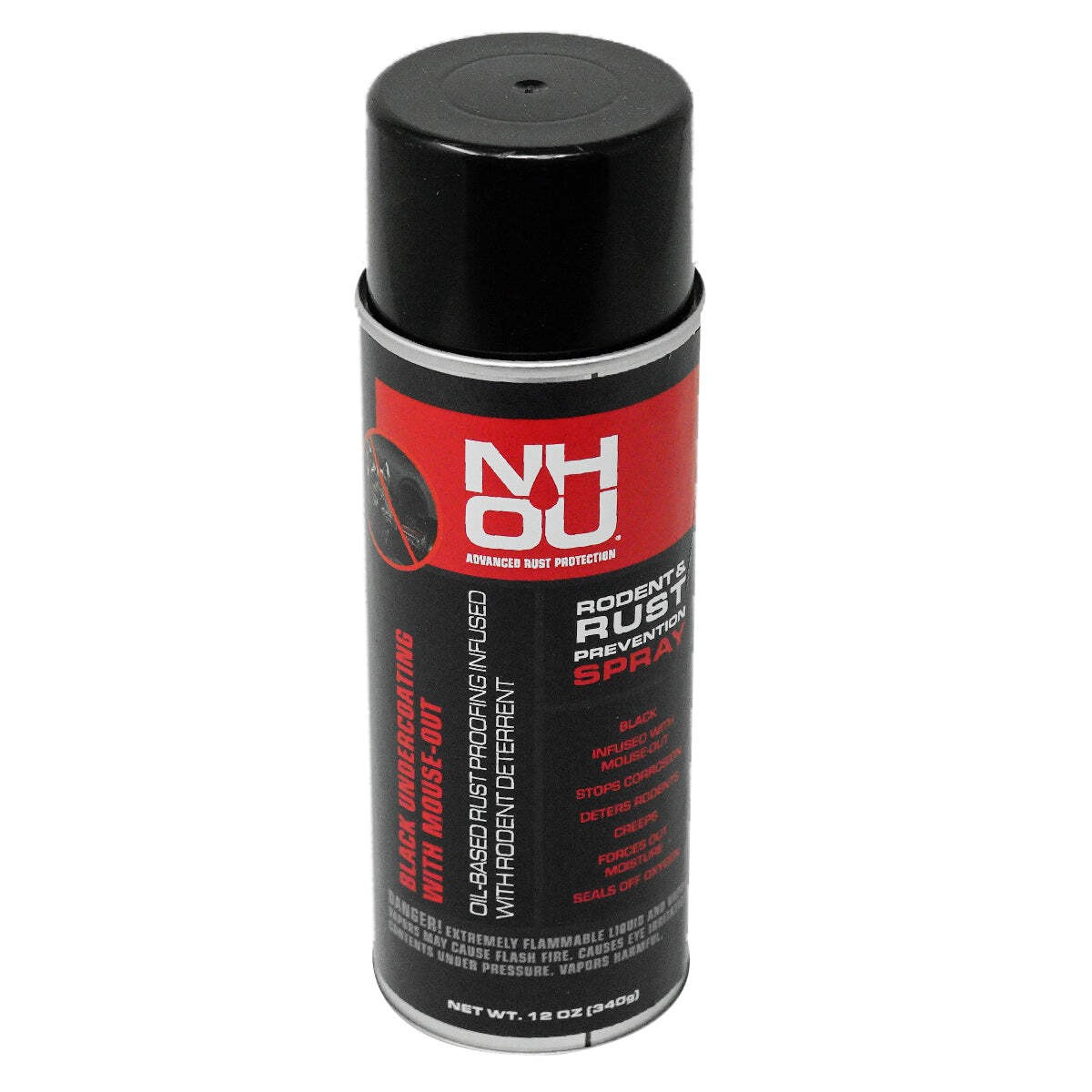 OEM NHOU Black-N-Black Oil Coating Spray for Anti-Rust Treatment 12 oz.