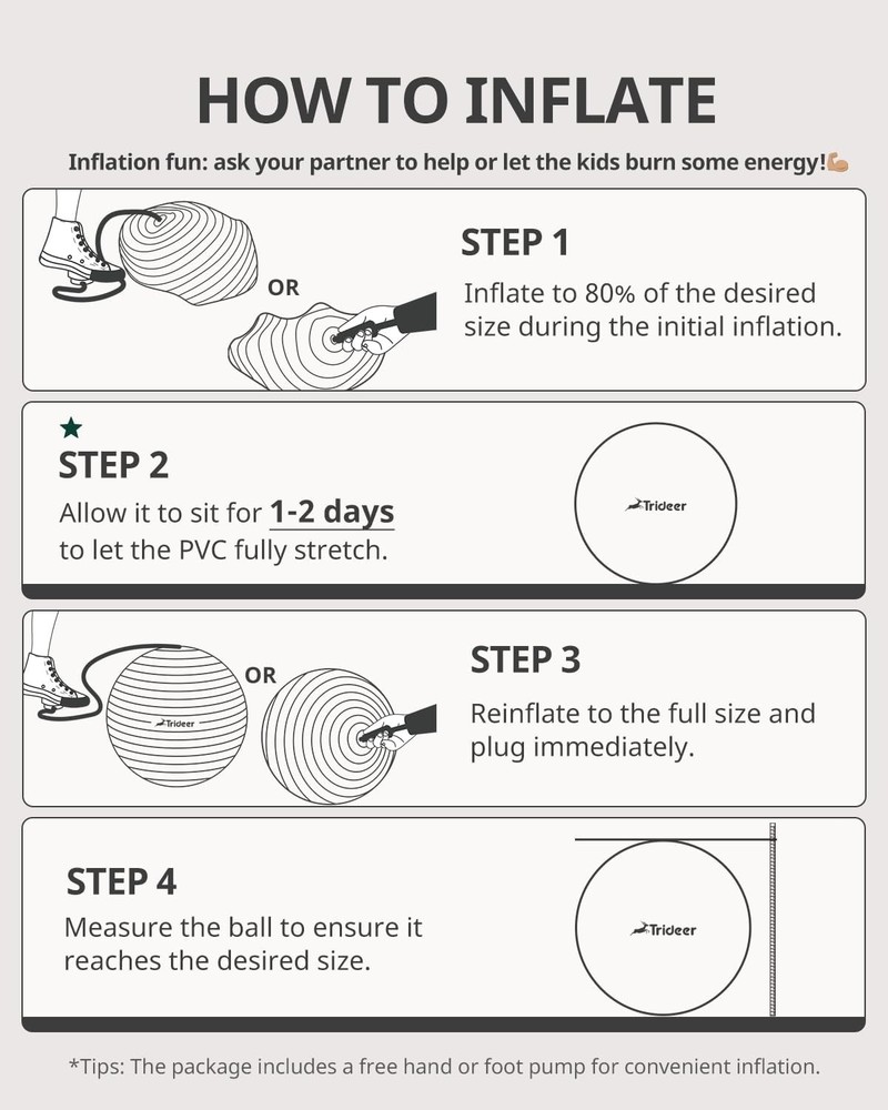 Versatile Exercise Ball with Quick Pump – Perfect for Core Strength & Stability