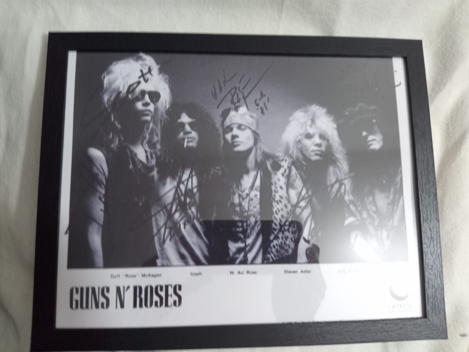 Framed Guns N' Roses band SIGNED reprint 8x10 Photo Autographed Free Shipping