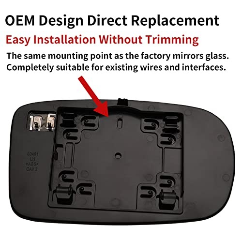 Driver Side Mirror Replacement for 2011-2017 Chrysler 200, Driver Side (Left)