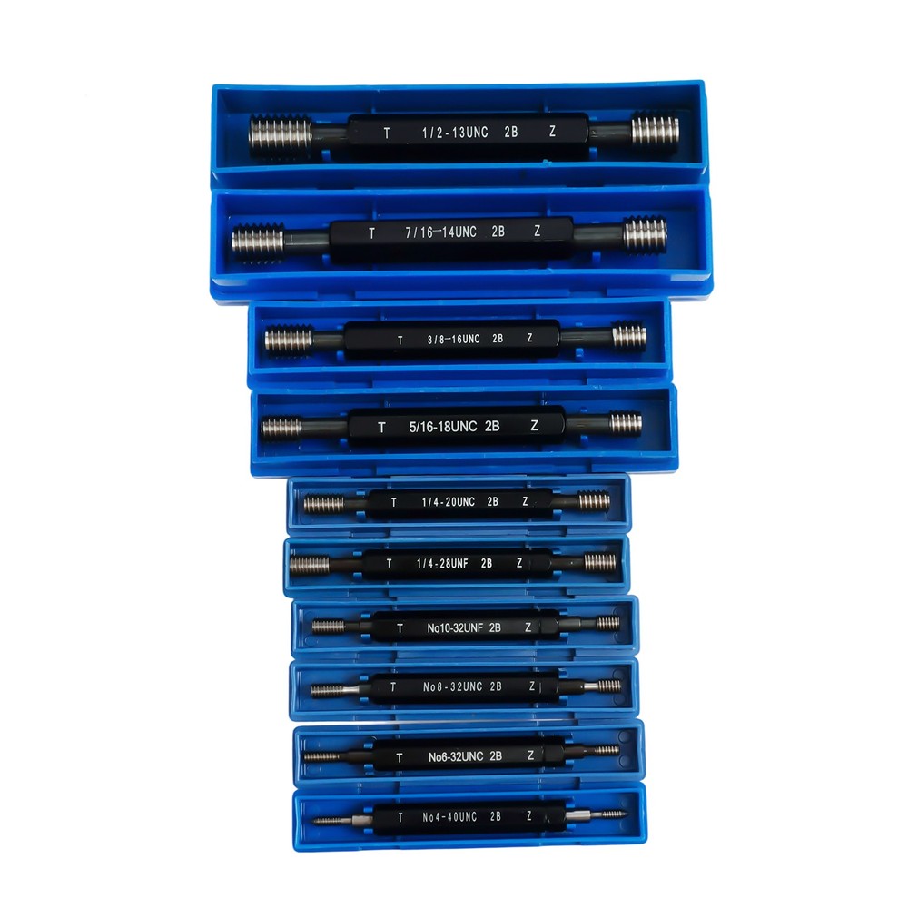 10 Pc Skd11 Thread Detection Tool Double End Thread Plug Gauge Go & No Go
