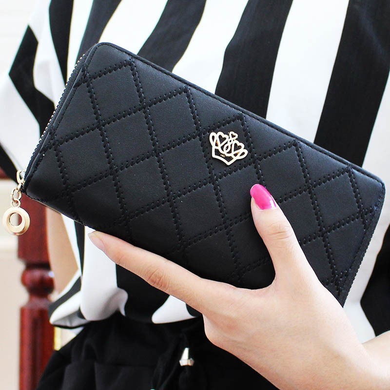 Women Lady Leather Clutch Wallet Long Purse Credit Card Phone Holder Zip Handbag