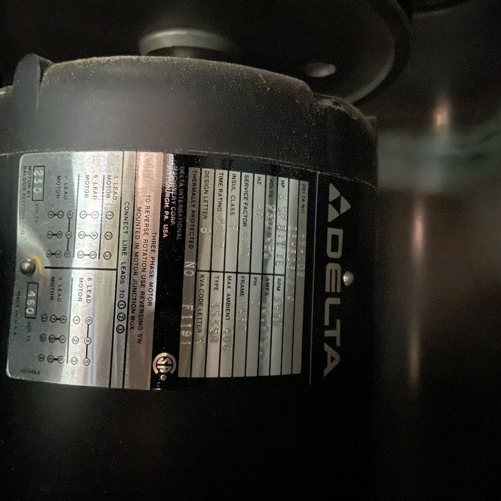Delta Shaper 3ph 5 Hp Fixed 3/4 Spindle (101803)