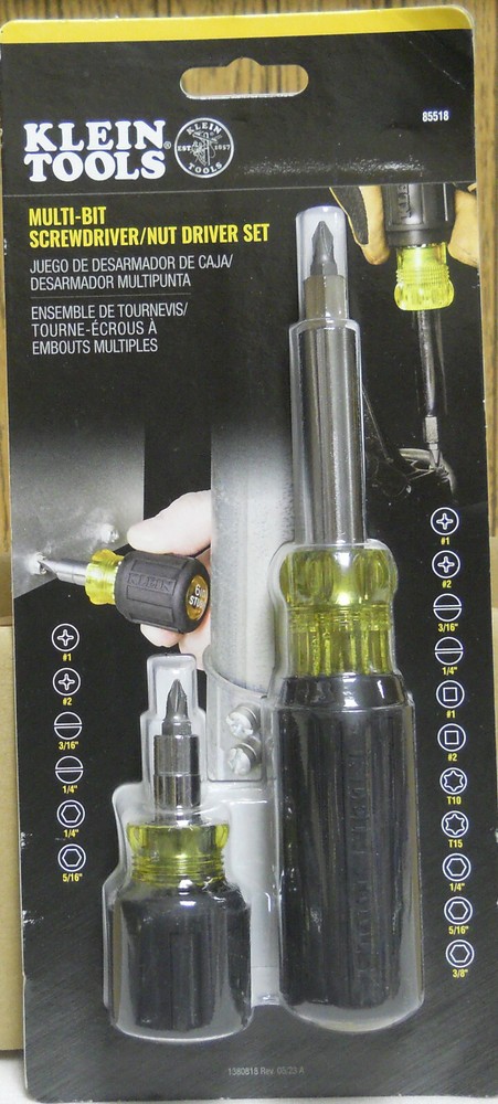 Klein Tools 85518  Multi-Bit Screwdriver/Nut Driver Set