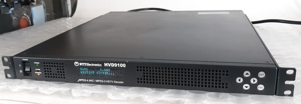 NTT Electronics HVD9100 MPEG-4 AVC/ MPEG-2 HDTV Decoder w/ Ears + Cord