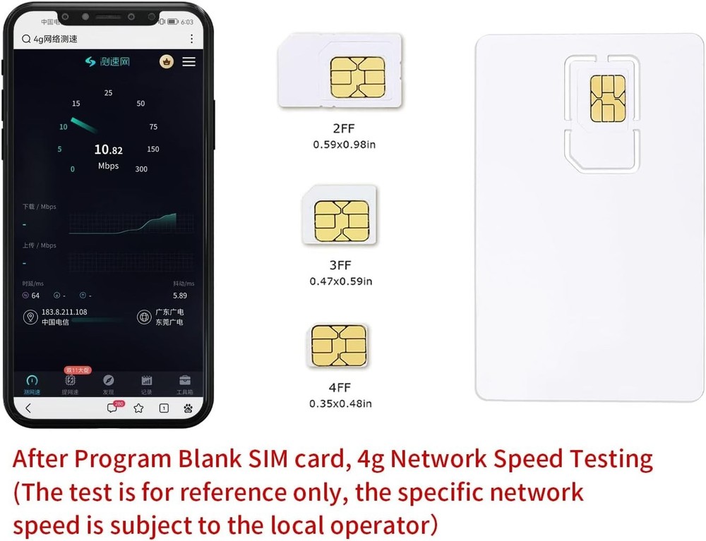 Professional SIM Card Writer with 5 Programmable LTE USIM Cards & Setup Software