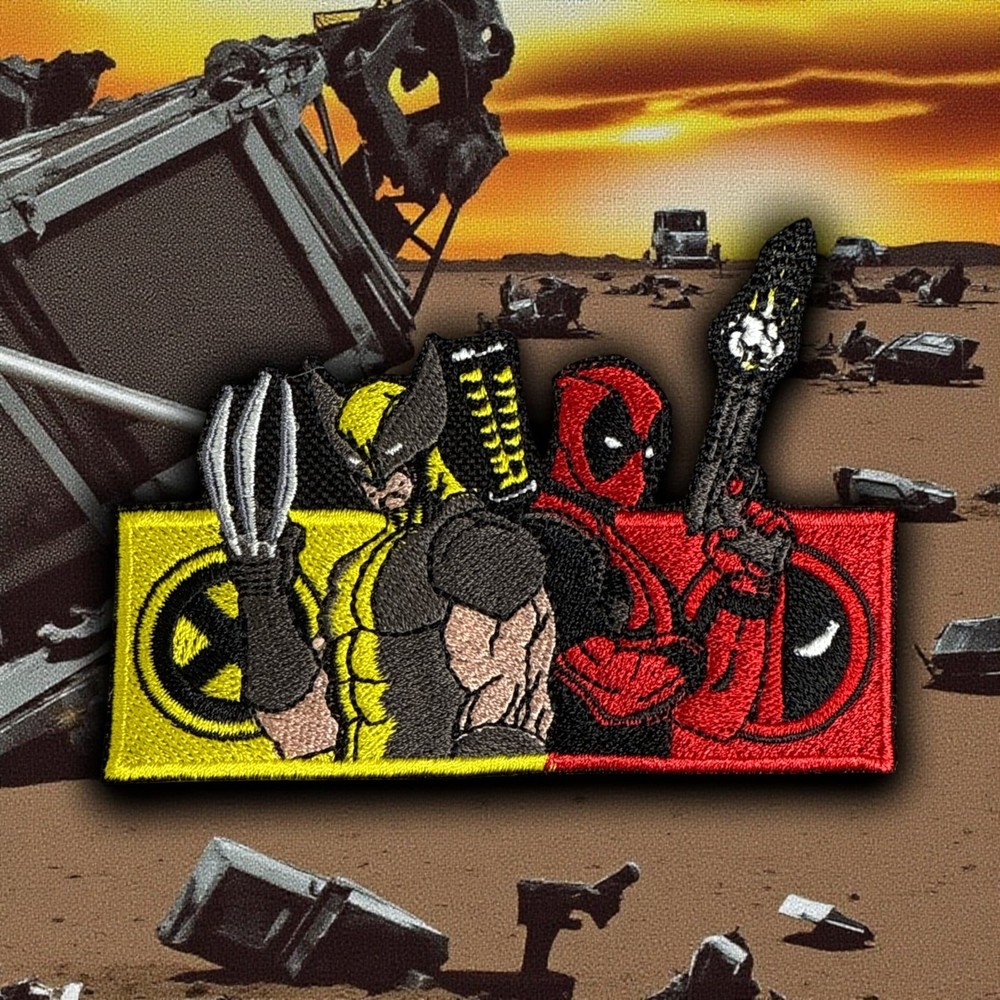 Deadpool & Wolverine Embroidery Patch 4" X 2.87