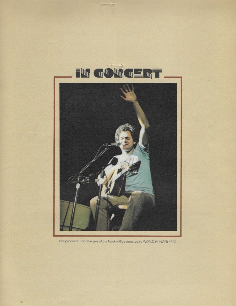 HARRY CHAPIN 16 page ON THE ROAD PROGRAM