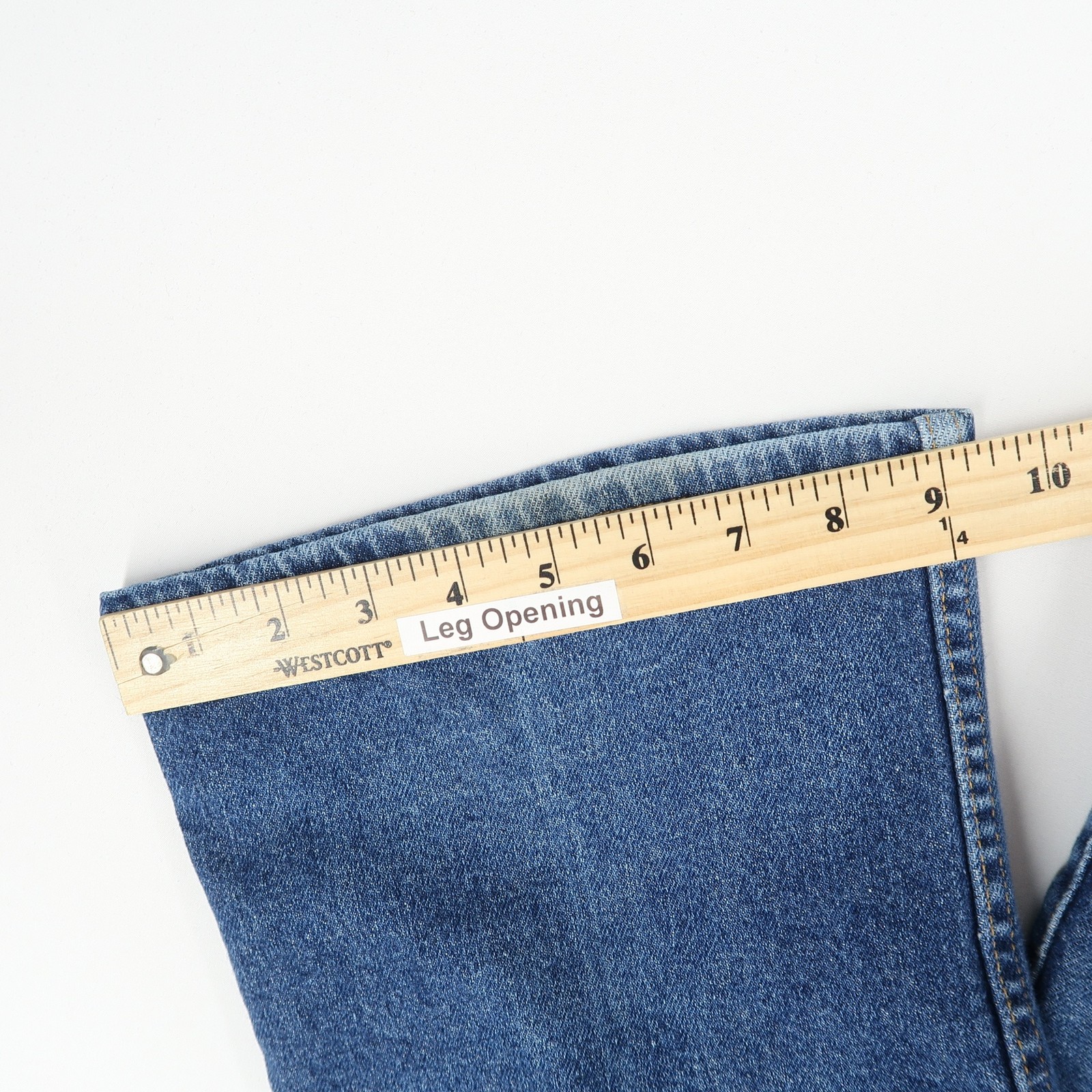 Vintage Levis 517 Jeans Mens 42x32 Blue Bootcut Orange Tab USA Stretch Denim