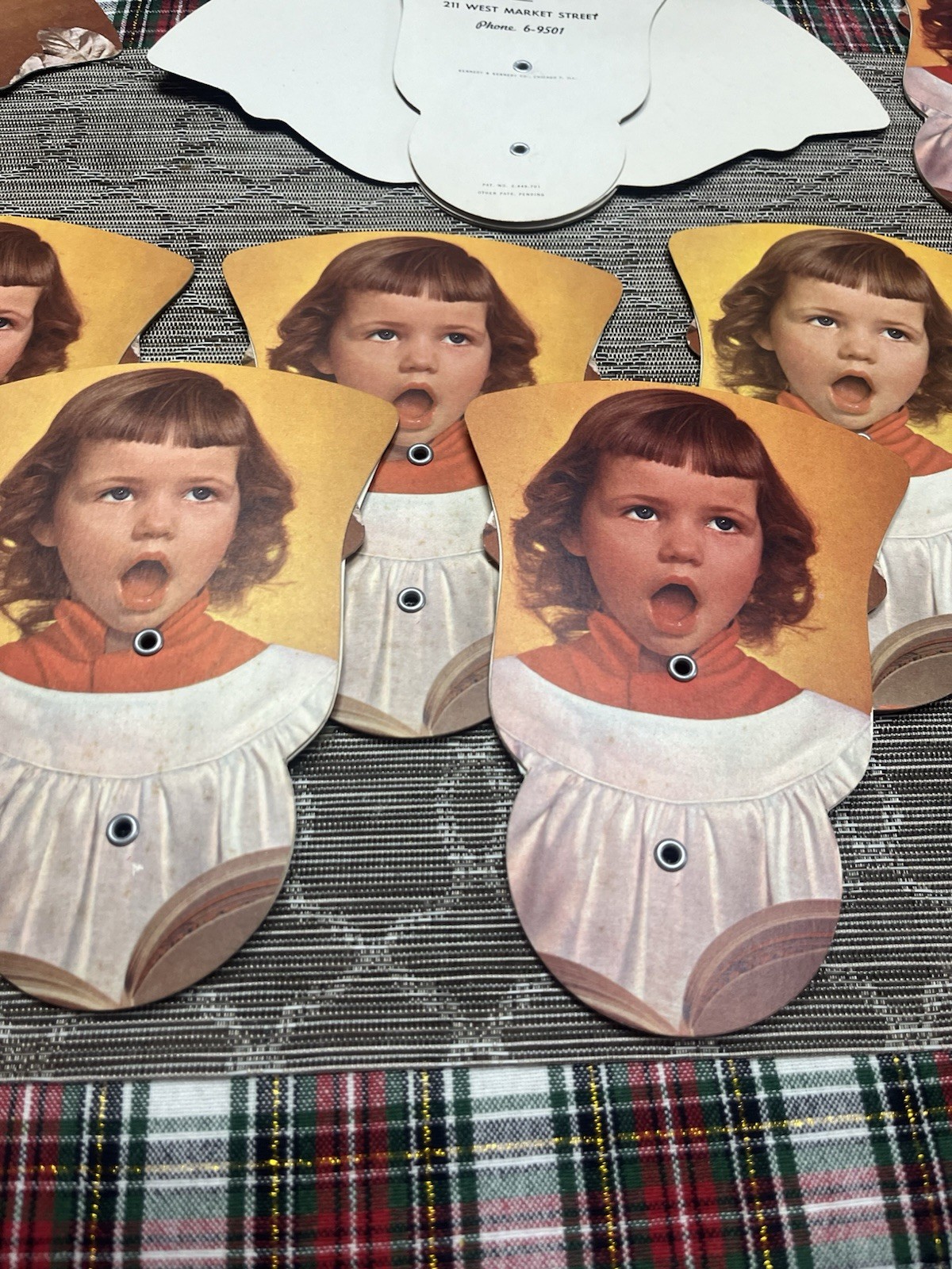 Vintage Lundbye funeral home fan...Orwigsburg PA. Lot