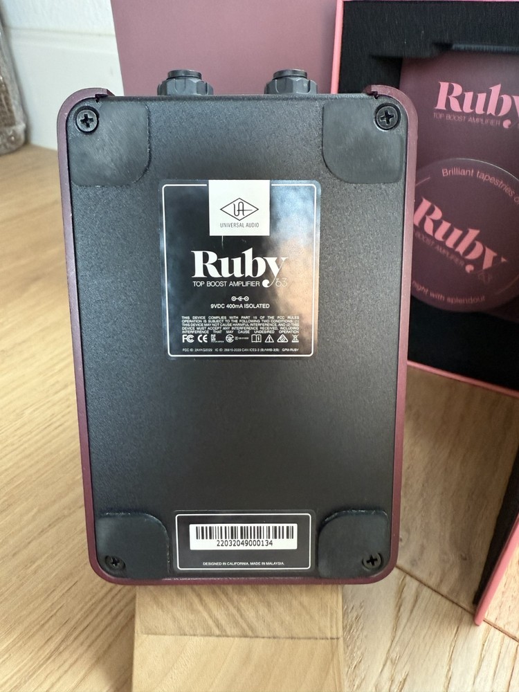 Universal Audio UAFX Ruby '63 Top Boost amplifier - New/Open Box