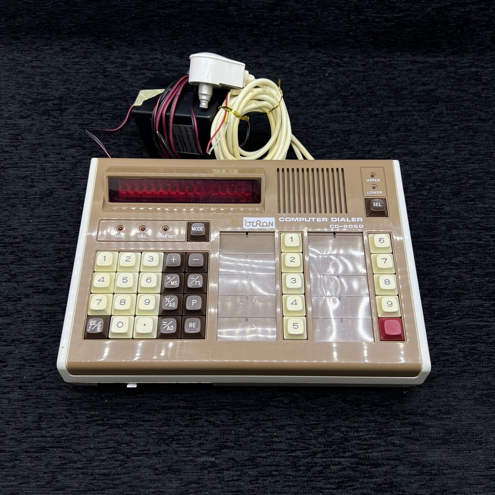 Vintage Computer Dialer Memory Calculator Otron Olympos Electronic No.Cd-8050