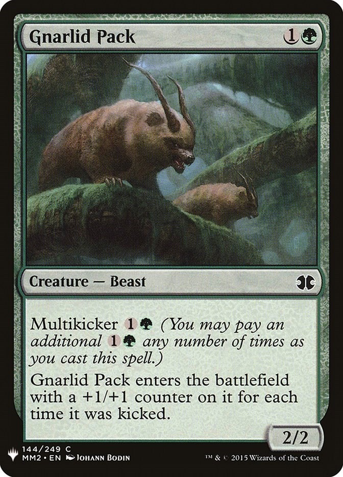 Gnarlid Pack The List Reprints 144 MTG LP
