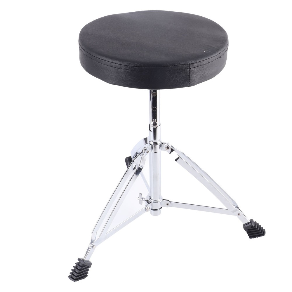 Portable Foldable Drum Stool Adjustable Height Padded Drum Throne Non Slip S OMO