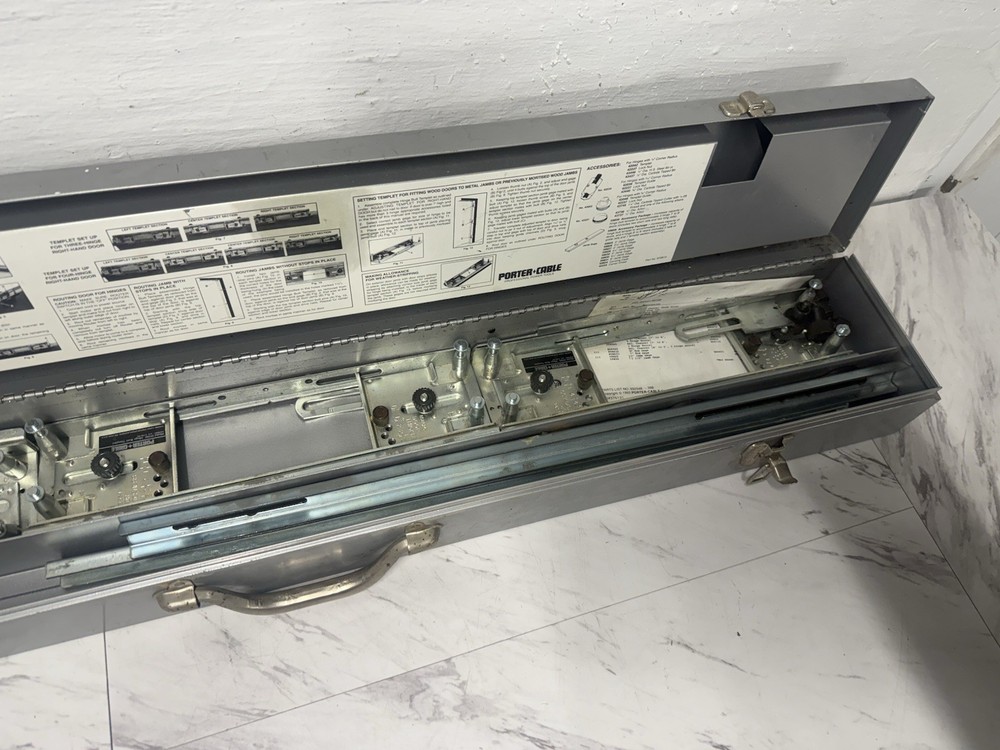 Porter Cable Model #59380 Hinge Butt Template Kit With Metal Case