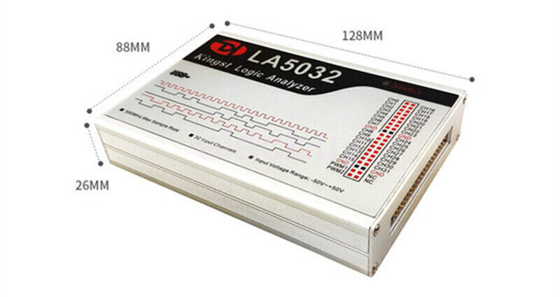 Kingst LA5032 USB Logic Analyzer 500M Max Sample Rate 32 Channels ARM FPGA Debug