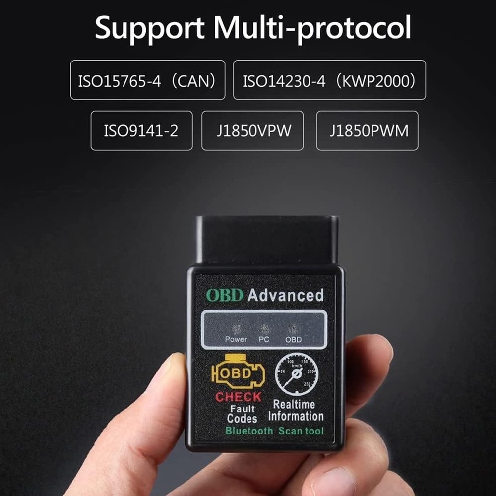 Bluetooth OBD2 OBDII Car Diagnostic Scanner Auto Fault Code Reader Tool ELM327