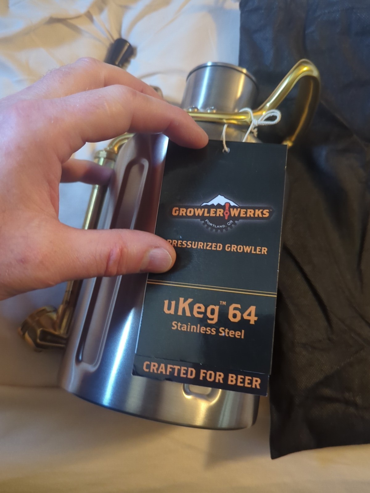GrowlerWerks UKeg 64 Stainless Steel New