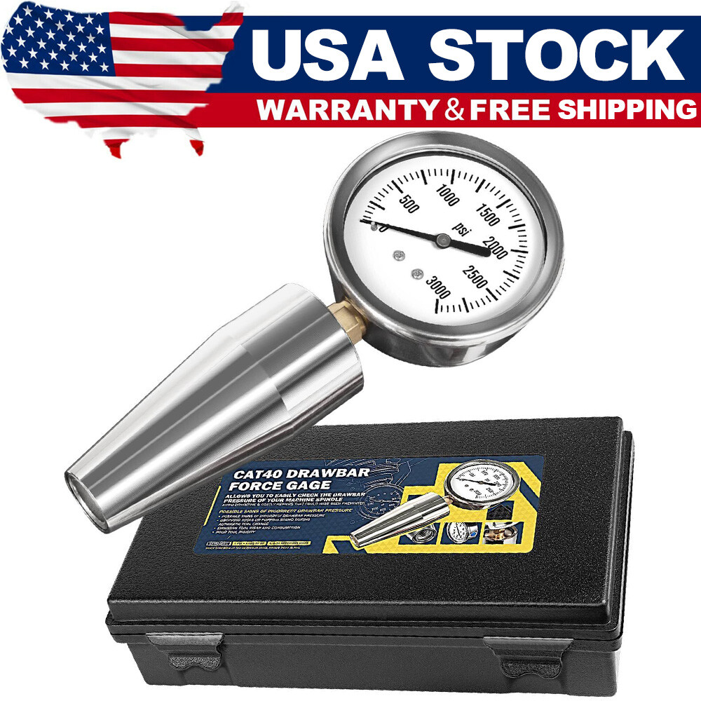 For All CAT 40 Machines & Bt 40 Spindle Drawbar Force Gauge Tester Checker Tool