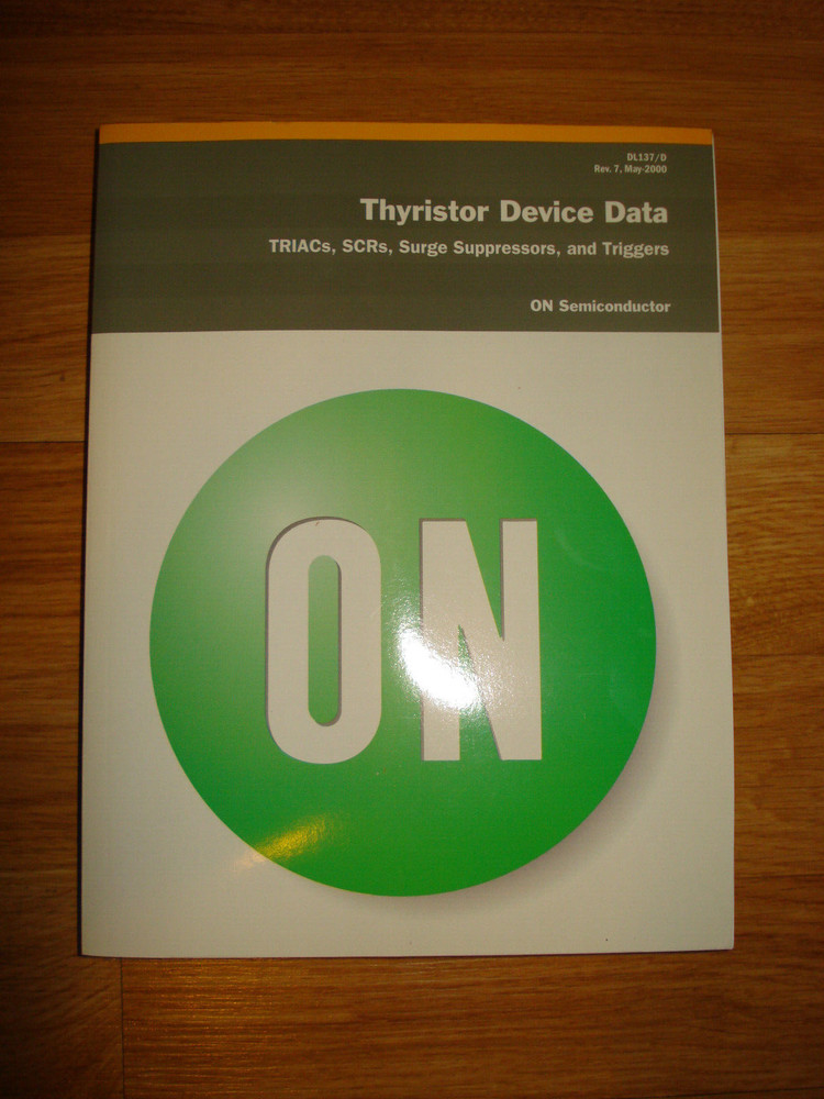 ON Semiconductor Thyristor Device Data Databook, May 2000