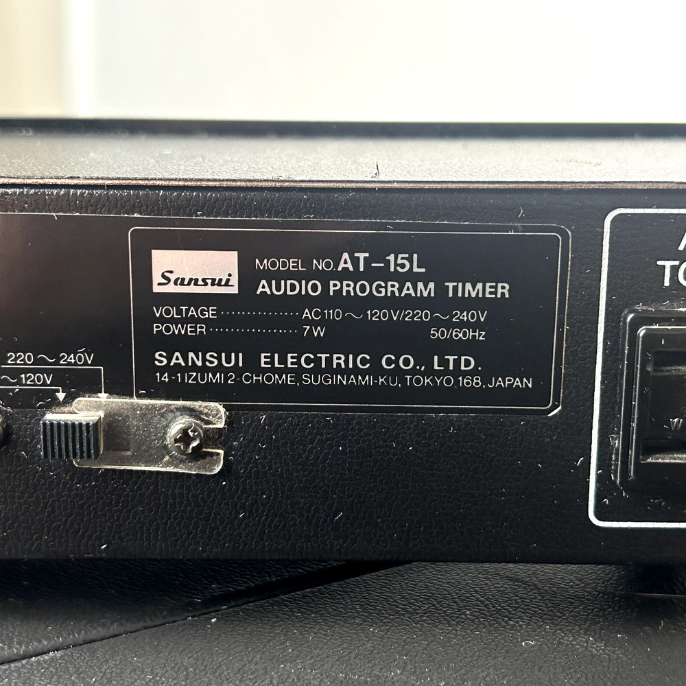 Sansui AT-15L - Digital Audio Program Timer – Vintage & Good Condition