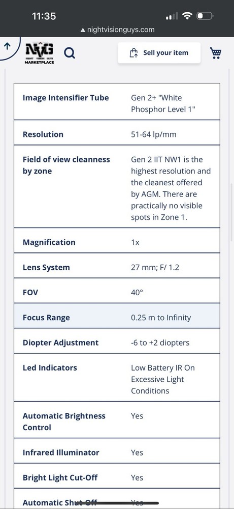 AMG NVG-40