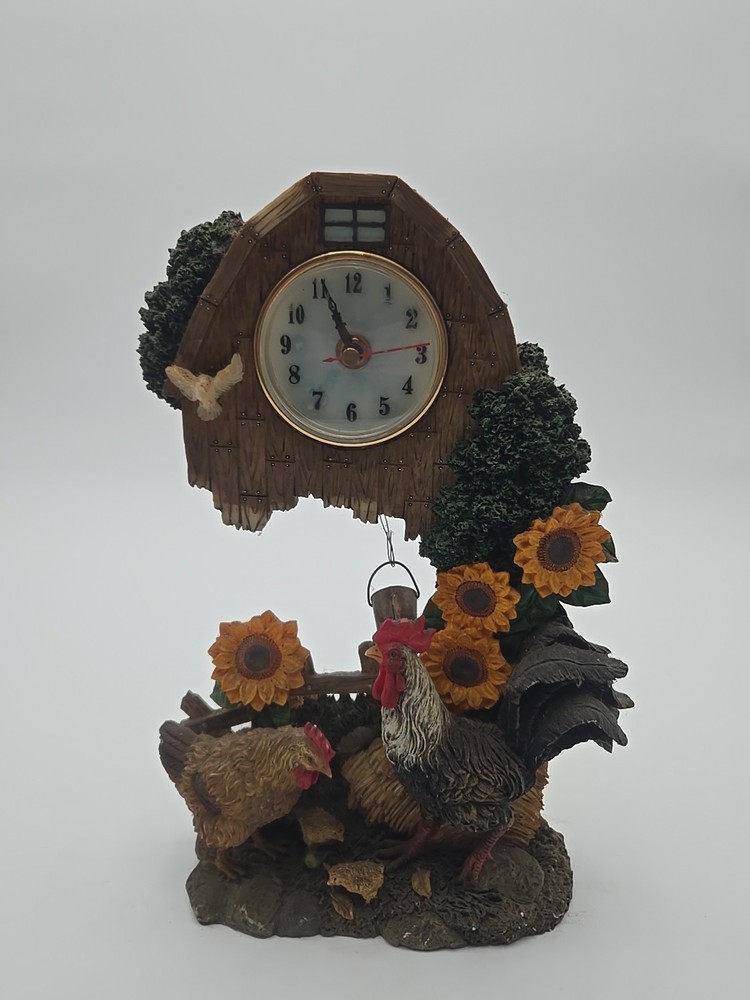 Herco Country Style Chickens in the Farmyard Pendulum Clock Doesn't Work