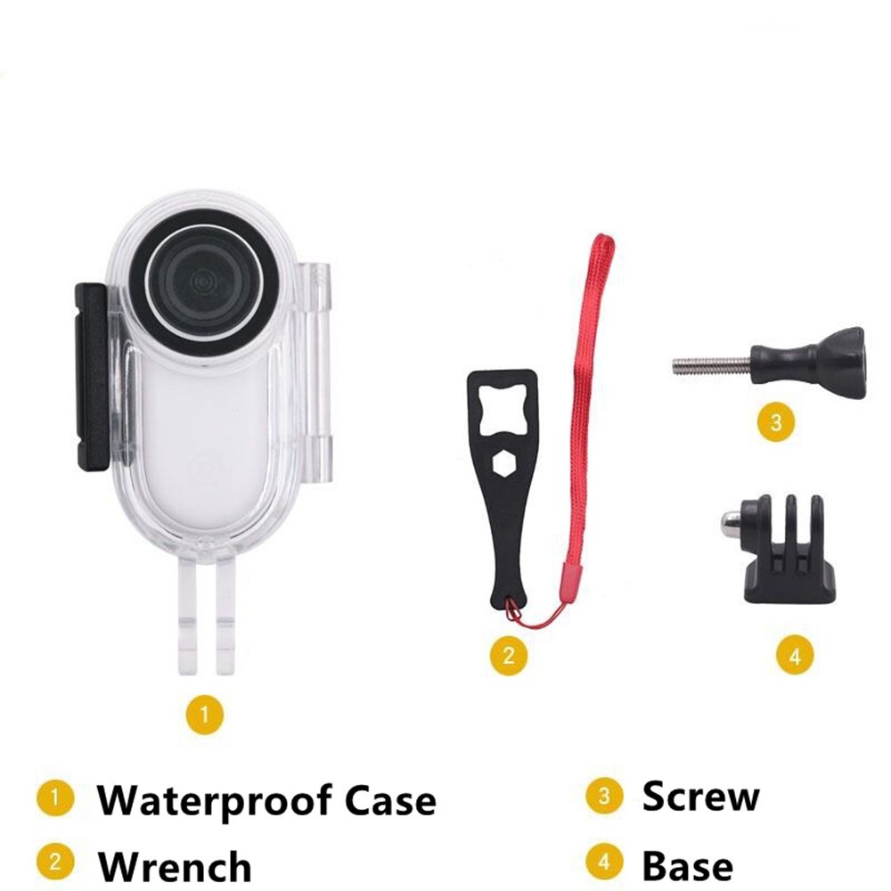 30m Waterproof Case Protective Cover Housing Shell for Insta360 Go2 Thumb Camera