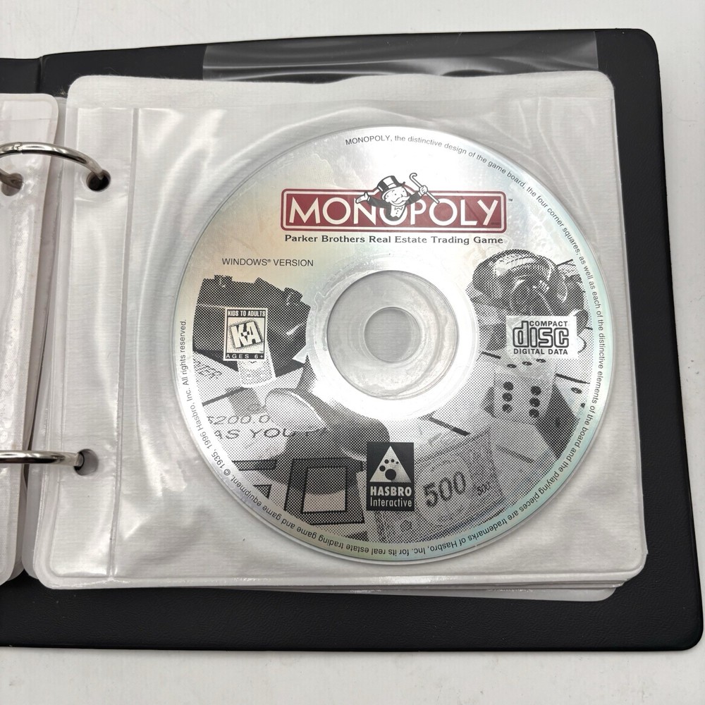 Vintage Gateway Computer Software Storage Binder CD Holder With Mixed CD’s.