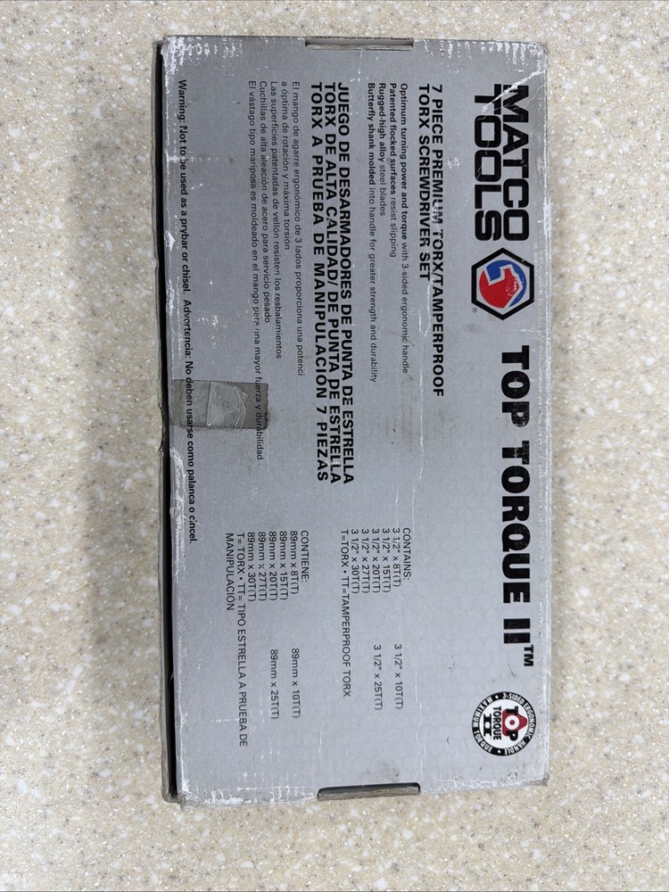 Matco Tools Top Torque II 7 Piece Set