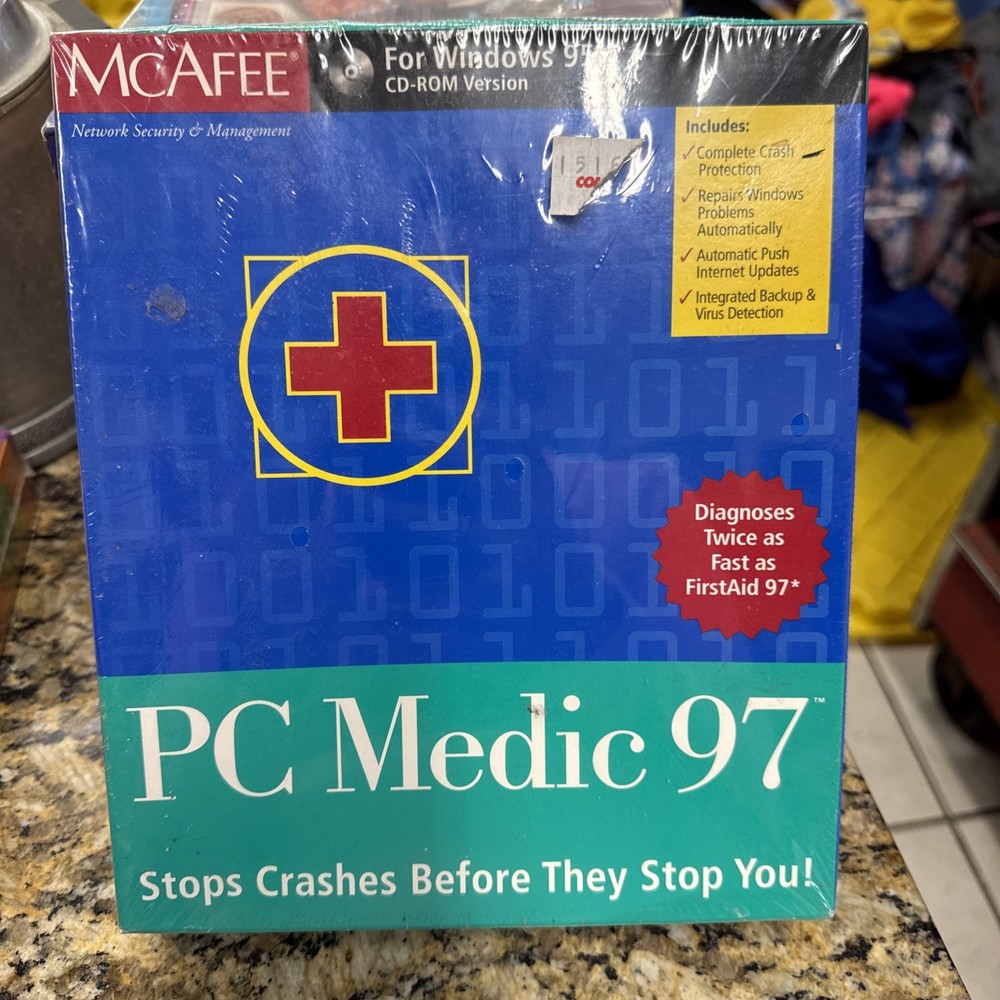 Mcafee PC Medic 97 For Windows 95 CD-ROM Version NEW SEALED