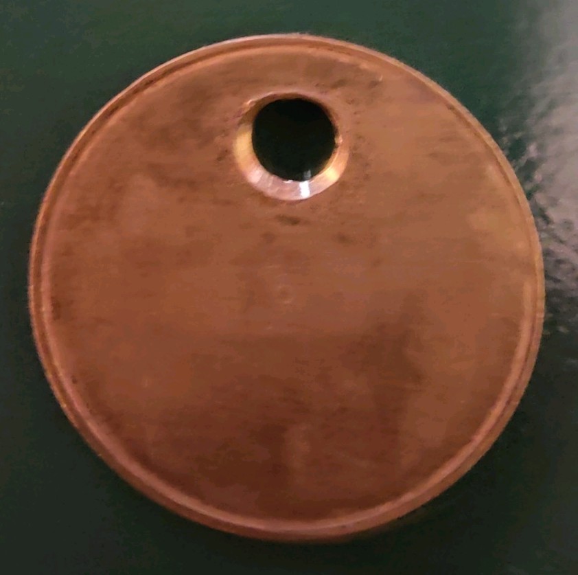 Woolley Colliery Pit Check Tally marked Woolley Colliery 1650