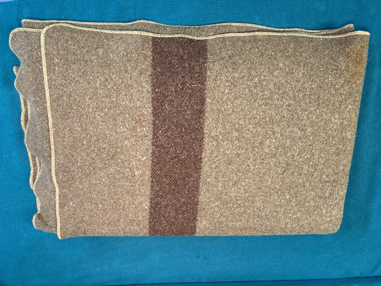 SPLENDED US WW1 PURE WOOL ARMY CAVALRY / ARTILLERY SADDLE BLANKET