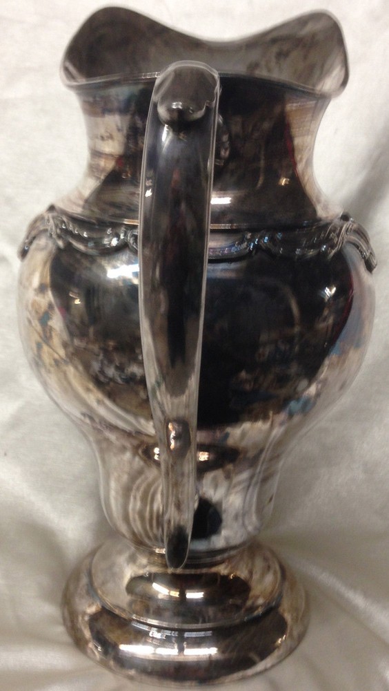 INTERNATIONAL SILVER WILCOX ROCHELLE WATER PITCHER 56 OZ SILVERPLATE HOLLOWWARE