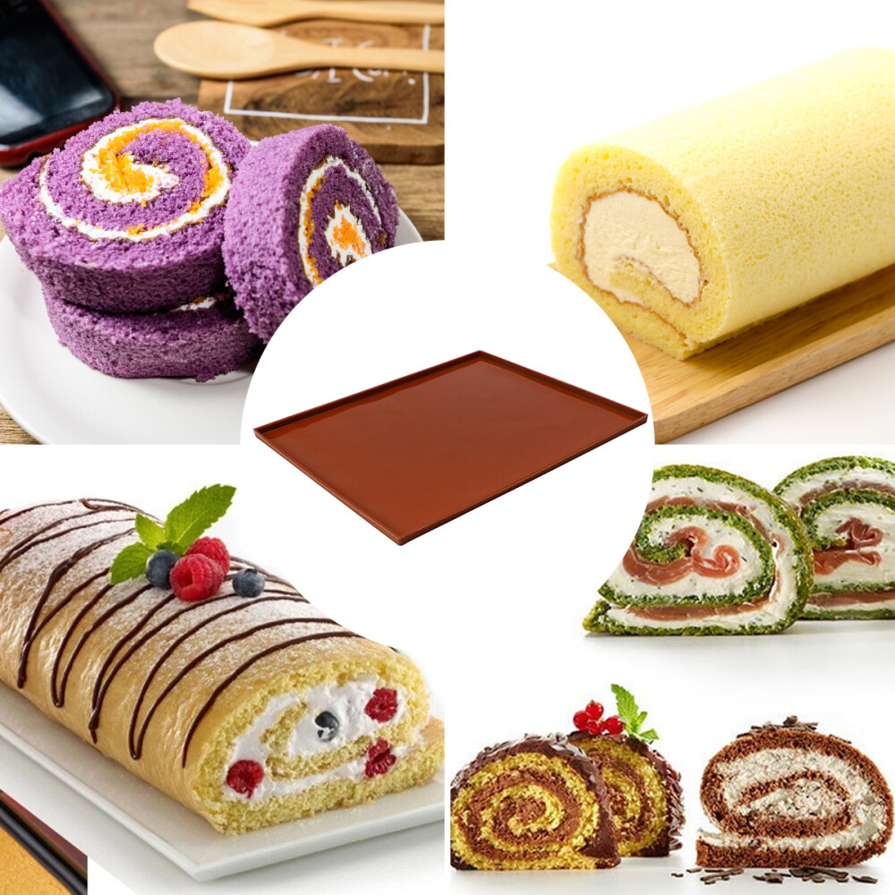 Extra Large Baking Mat Tools Tray for Swiss Roll Cake Mold Rolling