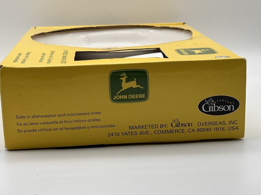 John Deere Gibson Two Piece Snack Set - New Open Package