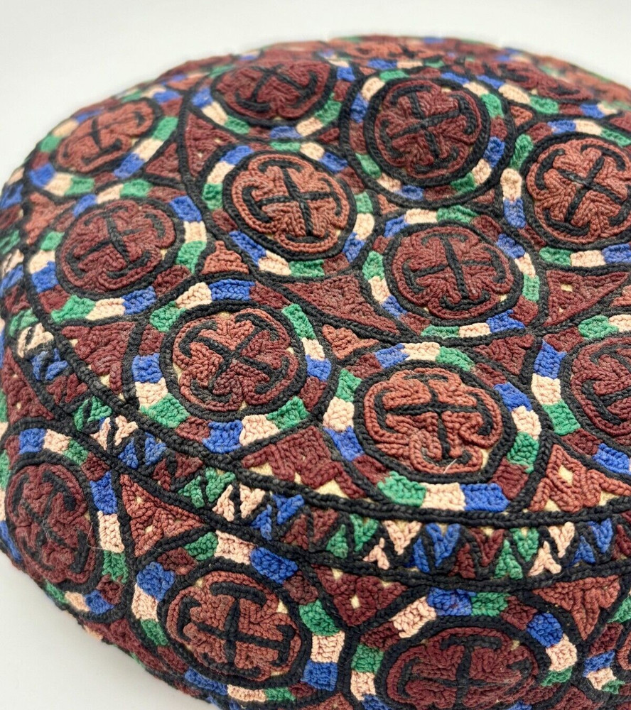 Turkmen Yomut Silk Embroidered Hat