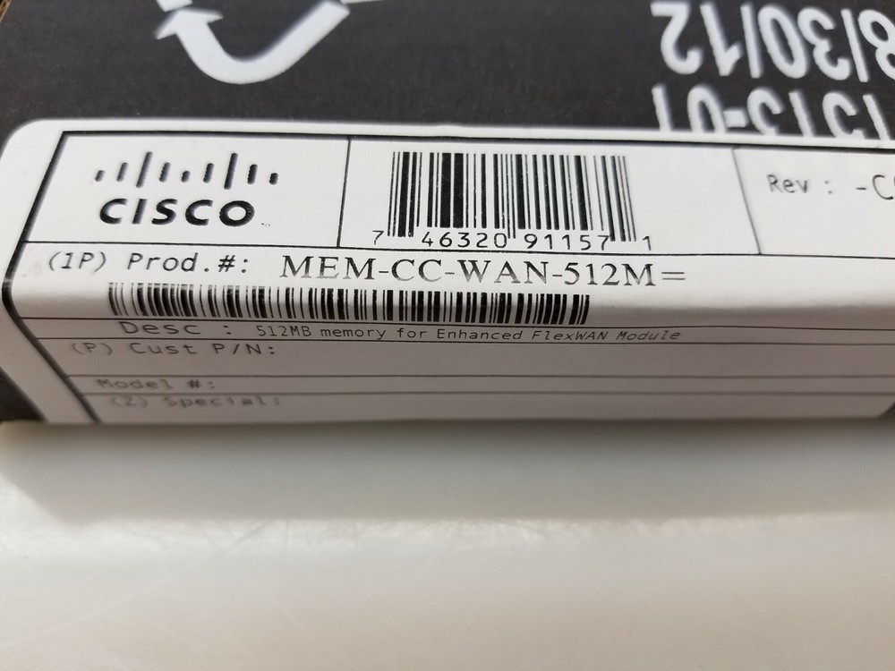 MEM-CC-WAN-512M 512MB memory Cisco 6500/7600FlexWAN New