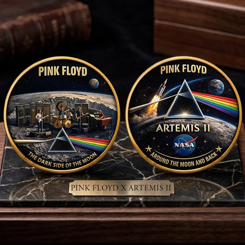 Pink Floyd x Artemis ii Commenmorative Coin