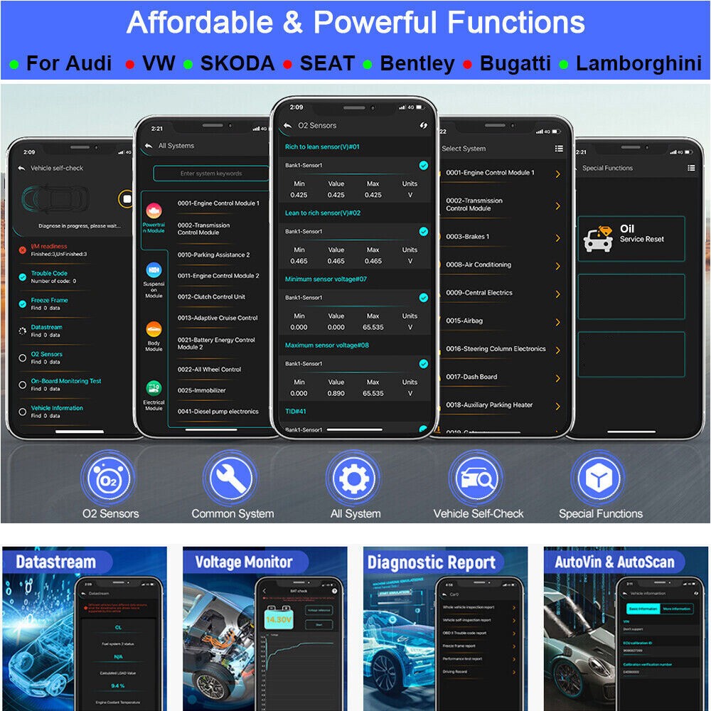 AUTOPHIX 3310 OBD2 Code Reader All System Diagnostic Scanner Oil Reset BAT Check