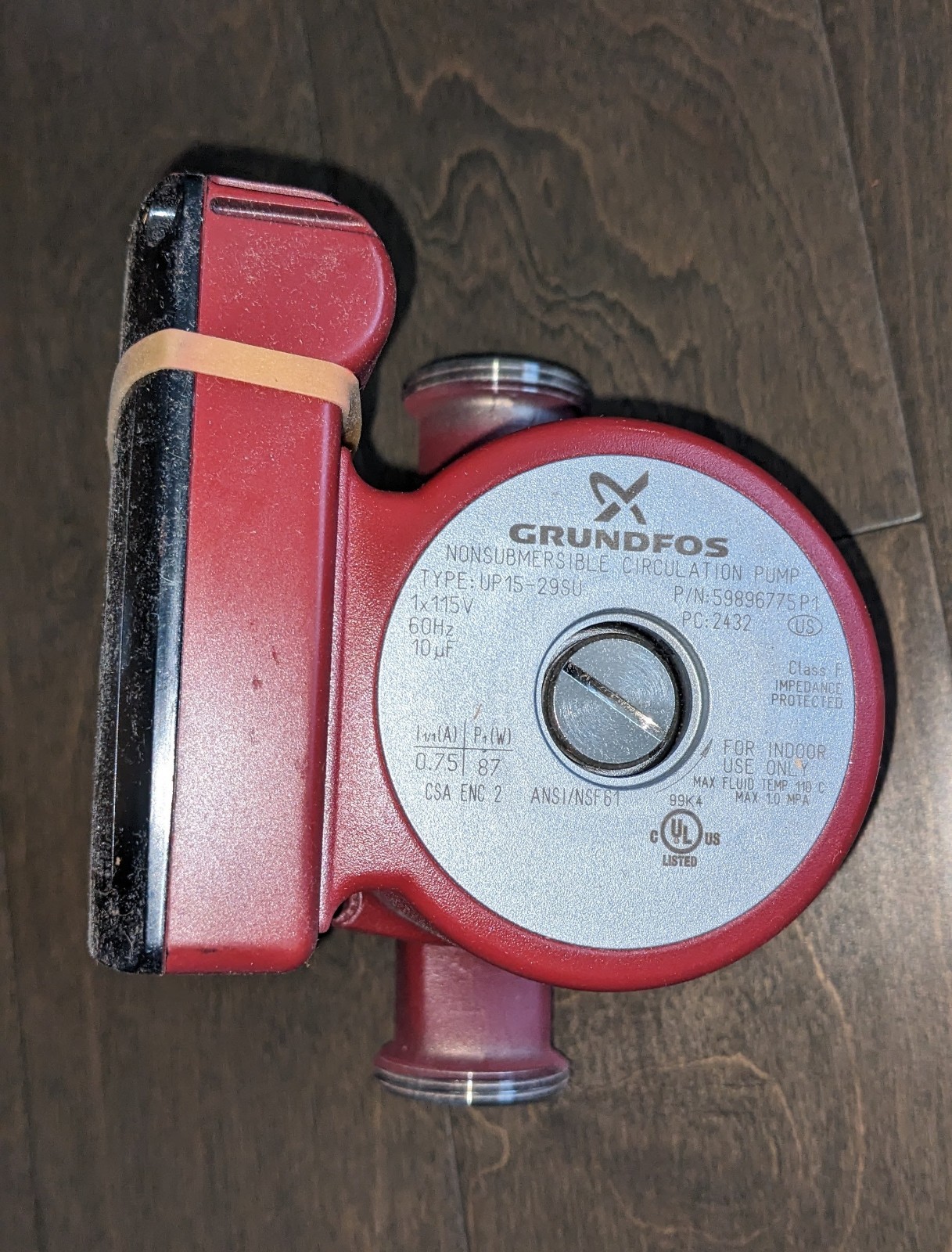 GRUNDFOS  Circulating Pump UP15-29SU/LC 59896775